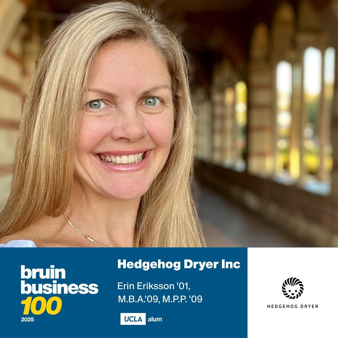 Hedgehog Dryer received Bruin Business 100 Award